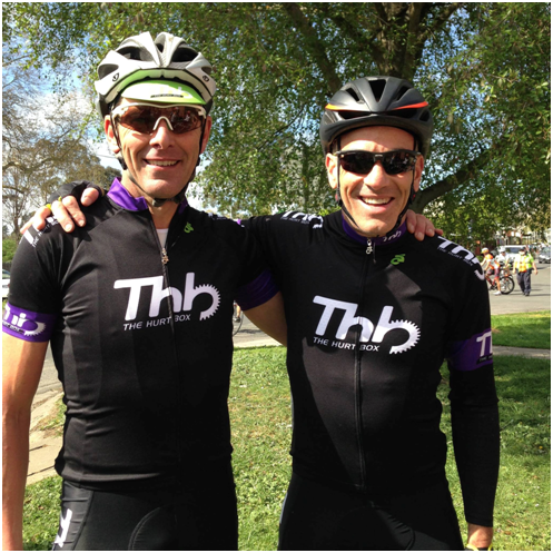 David Sturt with business partner Harry Hanley – two very smart cyclists.
