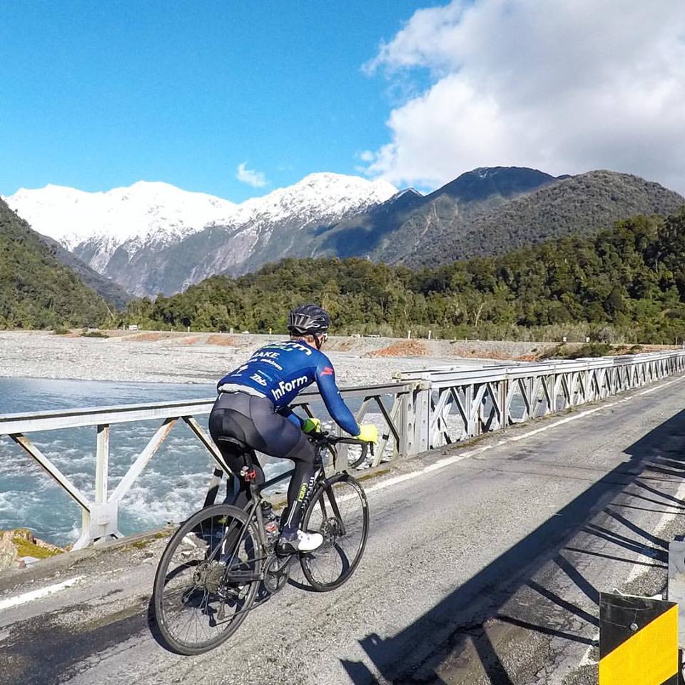Beautiful scenery for a bicycle ride in NZ South Island
